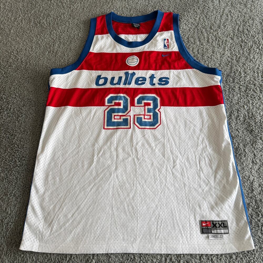 Vintage 03 Nike Michael Jordan NBA Washington Wizard Bullets Swingman Jersey XXL